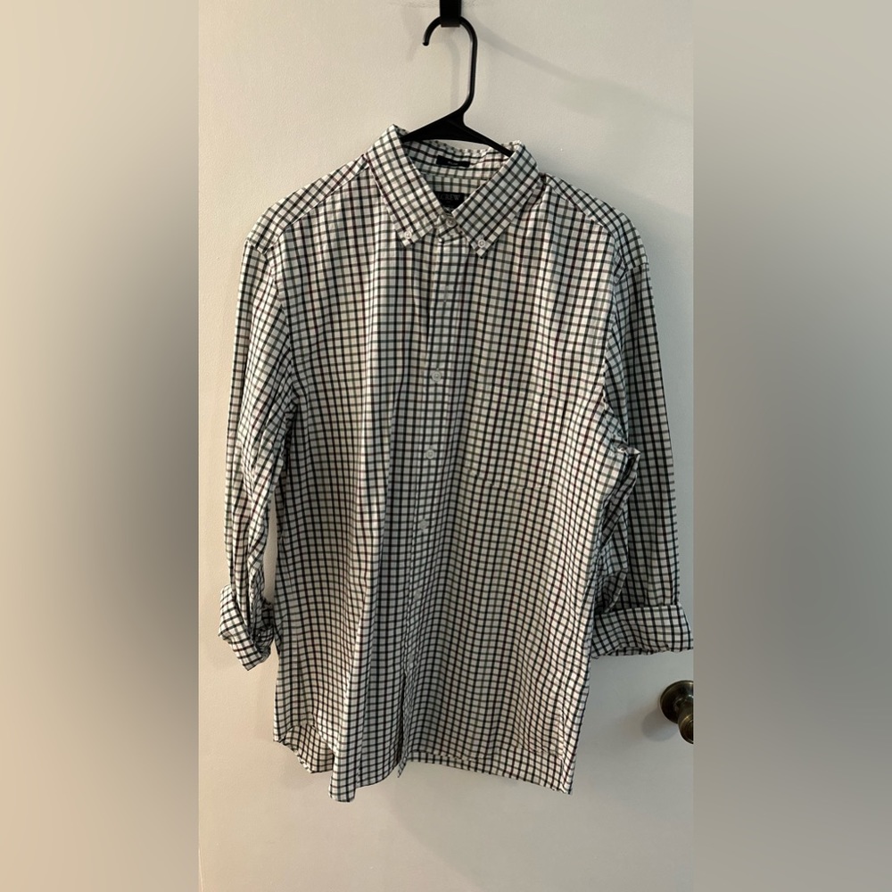 J. Crew. Mens. Casual Plaid Shirt.